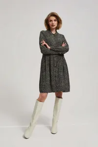 Marisse Black Shirt Dress With A Flared Bottom