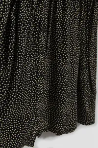 Marisse Black Shirt Dress With A Flared Bottom