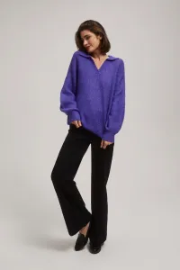 Marisse Purple V-Neck Sweater
