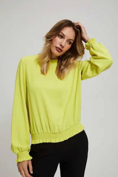 Marisse Plain Lime Shirt