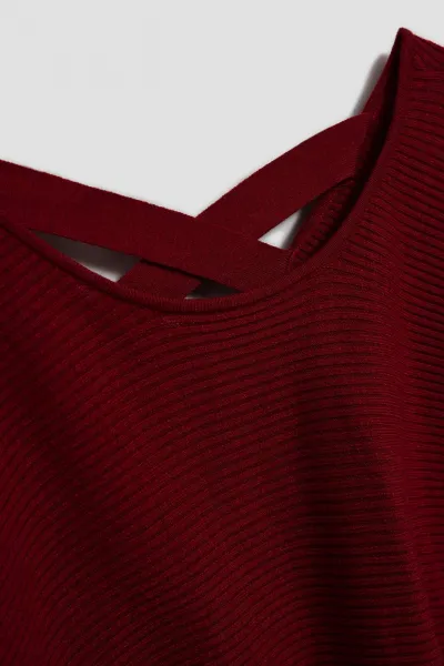 Marisse Burgundy Batwing Sweater