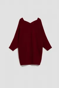 Marisse Burgundy Batwing Sweater