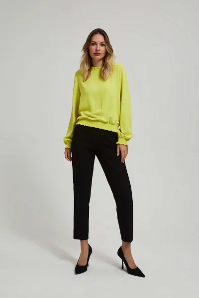 Marisse Plain Lime Shirt