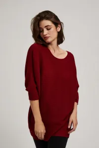 Marisse Burgundy Batwing Sweater
