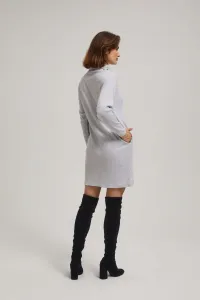 Marisse Gray Turtleneck Dress