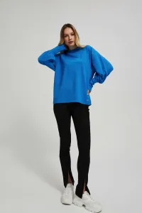 Marisse Azure Blouse With Puffed Sleeves