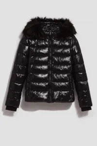 Marisse Quilted Jacket With A Fur Hood