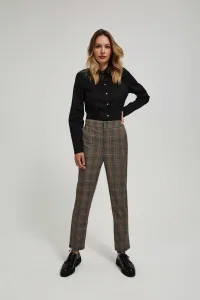 Marisse Gray Checkered Trousers