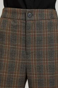 Marisse Gray Checkered Trousers
