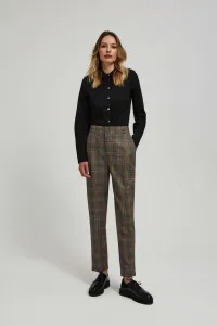 Marisse Gray Checkered Trousers