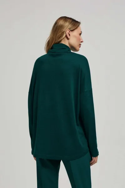 Marisse Blouse With A Loose Turtleneck