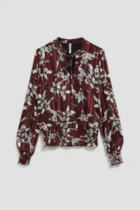 Marisse Chestnut Floral Pattern Shirt
