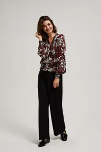 Marisse Chestnut Floral Pattern Shirt