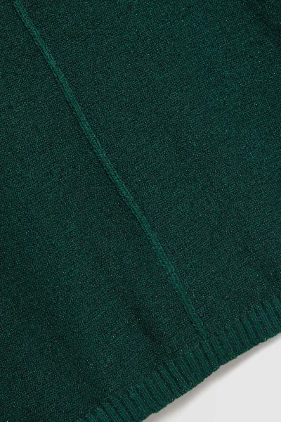 Marisse Emerald Oversized Sweater With Metallic Thread
