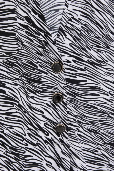 Marisse Black And White V-Neck Shirt