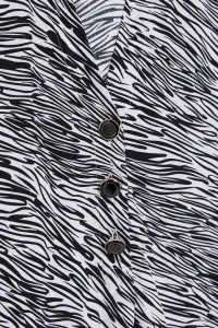Marisse Black And White V-Neck Shirt