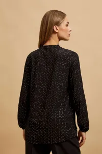 Marisse Black V-Neck Shirt