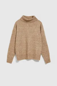 Marisse Beige Turtleneck Sweater