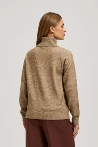 Marisse Beige Turtleneck Sweater