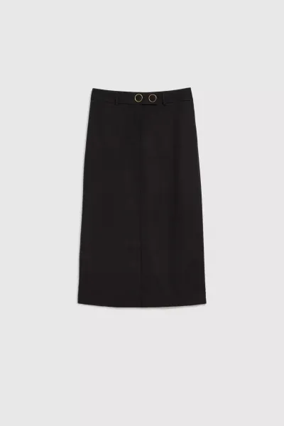 Elegantná midi sukňa