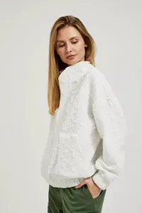 Marisse Women's Sweatshirt L-Bl-4318 Off White