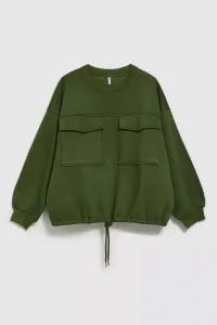 Marisse Women's Sweatshirt L-Bl-4311 Khaki