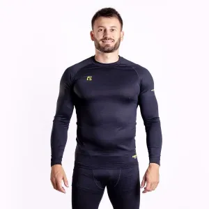 PROGRESS THERMATEX LS Pánske funkčné tričko s dlhým rukávom, čierna, veľkosť