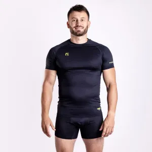 PROGRESS THERMATEX SS Pánske funkčné tričko s krátkym rukávom, čierna, veľkosť