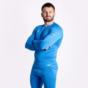 PROGRESS THERMATEX LS Pánske funkčné tričko s dlhým rukávom, modrá, veľkosť