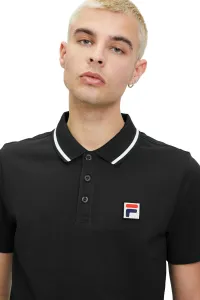 Fila Polo Neck T-Shirt Men's Black