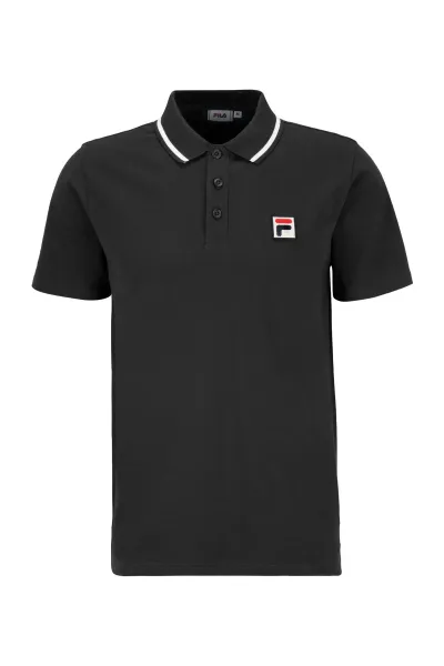 Fila Polo Neck T-Shirt Men's Black