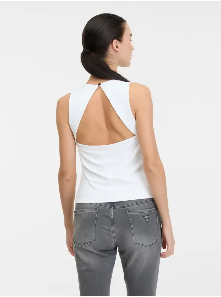 Biely dámsky top Guess Mora