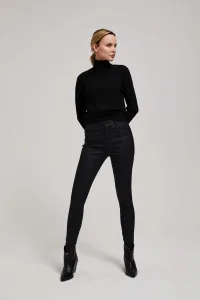 Marisse Black Waxed Skinny Trousers