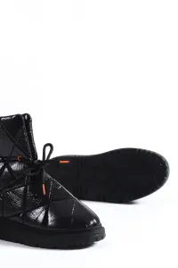 Capone Outfitters Quilted Parachute Fabric Women's Snow Boots with Adjustable Ankle Buckle