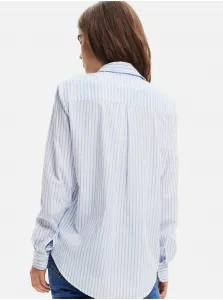 Desigual Hamburgo Striped White and Blue Shirt - Ladies
