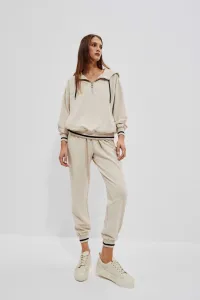 WOMEN'S SWEATSHIRT L-BL-4014 LBEIGE