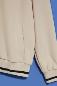 WOMEN'S SWEATSHIRT L-BL-4014 LBEIGE