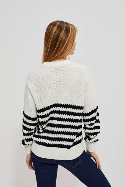 Black and white sweater