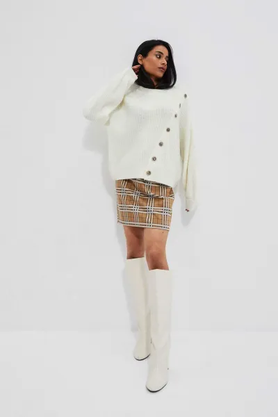 Women's sweater with decorative buttons