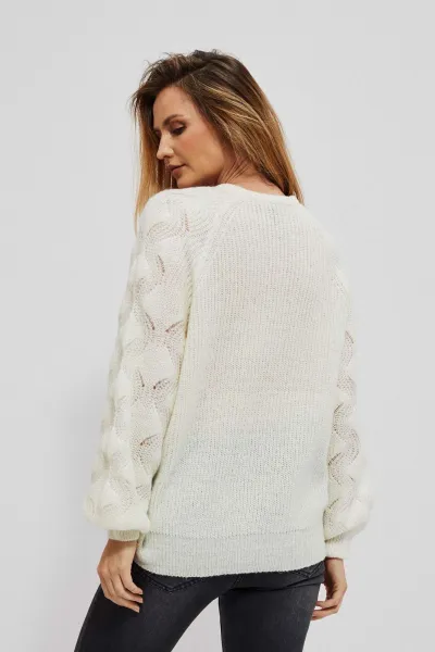 Oversize sweater - ecru