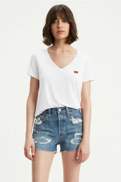 Levi's White Women's T-Shirt Levi's® - Women