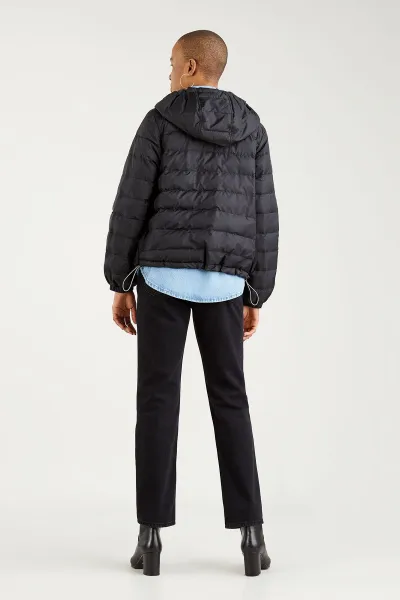 Čierna dámska prešívaná bunda s kapucou Levi's® Edie