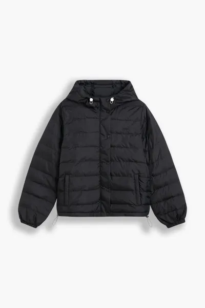 Čierna dámska prešívaná bunda s kapucou Levi's® Edie
