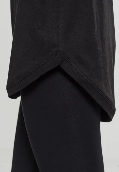 Women's sleeveless jersey with hood black