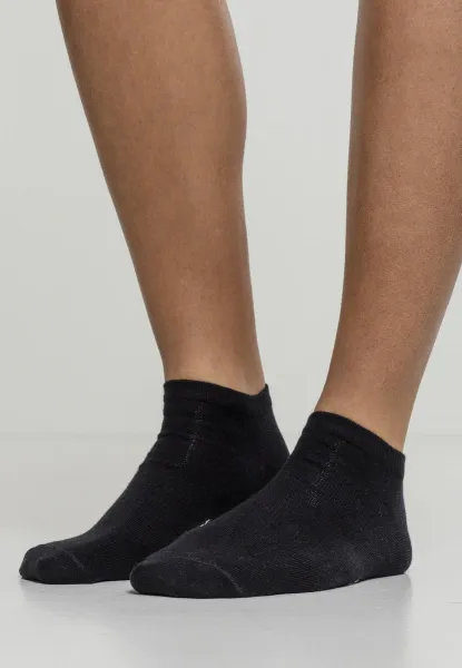 Logo No Show Socks 5-Pack Black