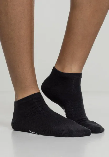 Logo No Show Socks 5-Pack Black
