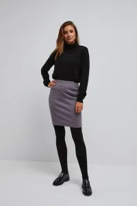 Pencil skirt with shiny thread