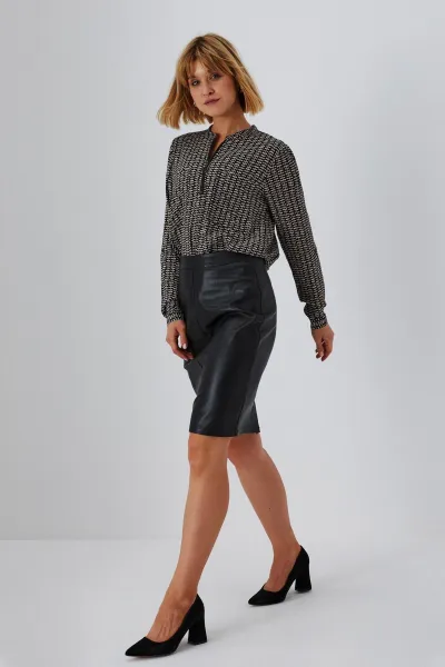 Dámska sukňa Moodo Faux leather