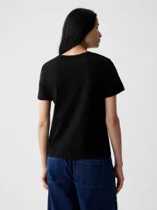 GAP Tričko organic vintage Čierna