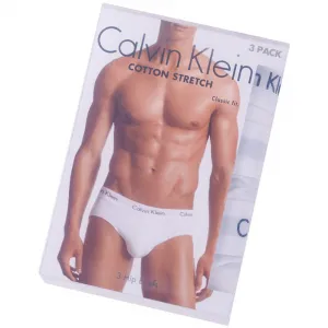 3PACK pánske slipy Calvin Klein biele (U2661G-100) L